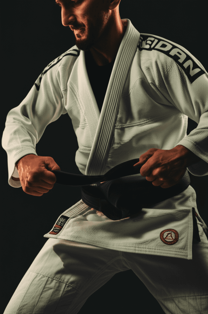 BJJ practitioner demonstrating proper gi fit